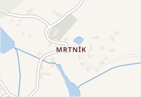 Mrtník v obci Hvozdec - mapa části obce