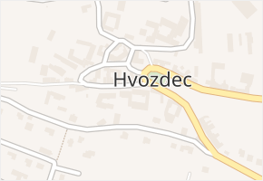 Hvozdec v obci Hvozdec - mapa části obce