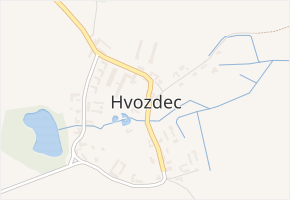 Hvozdec v obci Hvozdec - mapa části obce