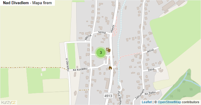 Nad Divadlem - mapa firem