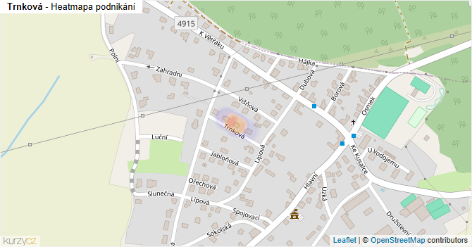 Trnková - mapa podnikání