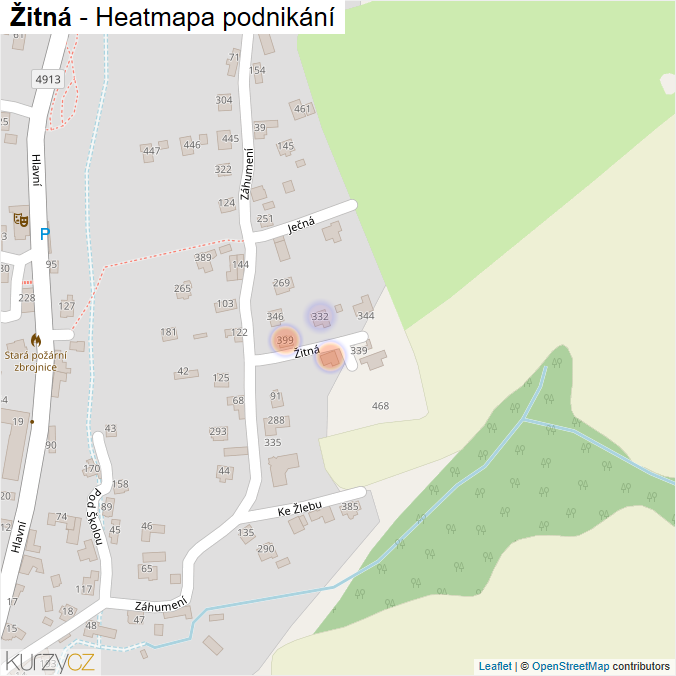 Mapa Žitná - Firmy v ulici.