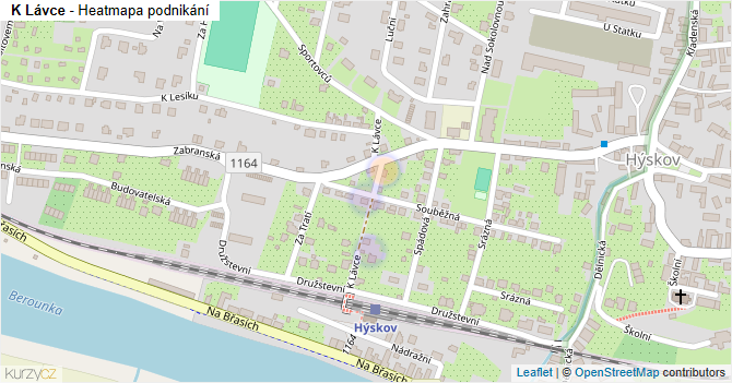 K Lávce - mapa podnikání