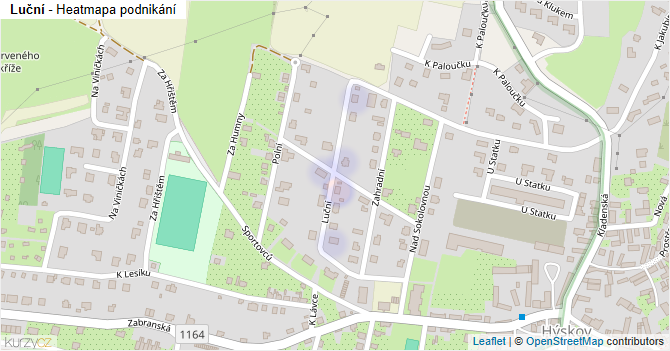 Luční - mapa podnikání