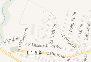 Na Viničkách v obci Hýskov - mapa ulice