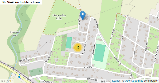 Na Viničkách - mapa firem