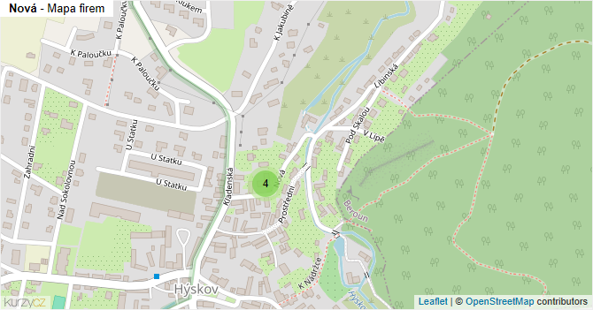 Nová - mapa firem