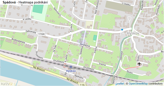 Spádová - mapa podnikání