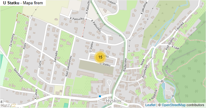 U Statku - mapa firem