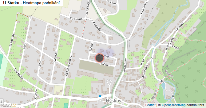 U Statku - mapa podnikání