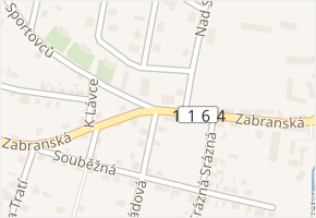 Zabranská v obci Hýskov - mapa ulice