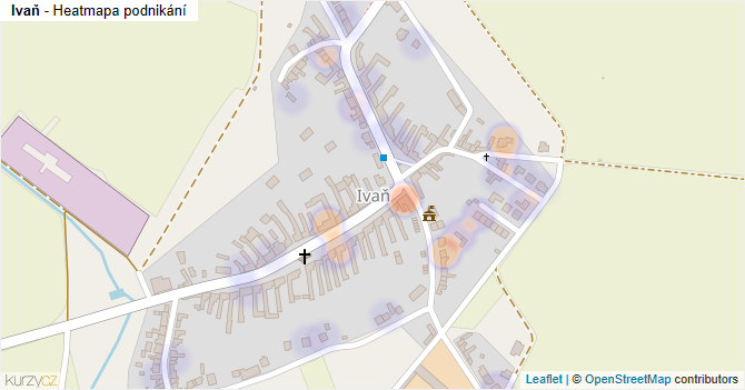 Ivaň - mapa podnikání