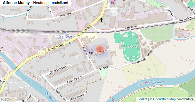 Alfonse Muchy - mapa podnikání