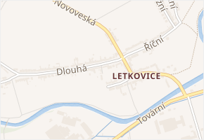 Boční v obci Ivančice - mapa ulice
