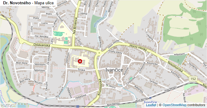 Dr. Novotného - mapa ulice