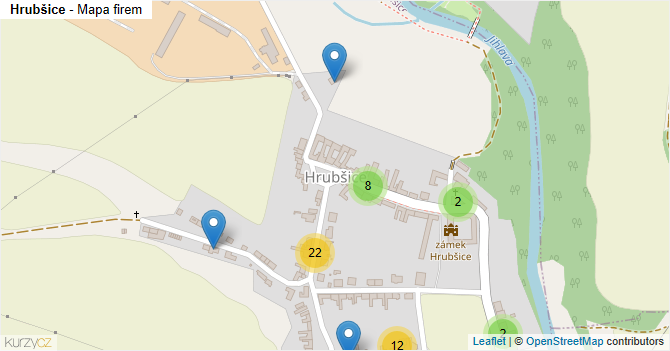 Hrubšice - mapa firem