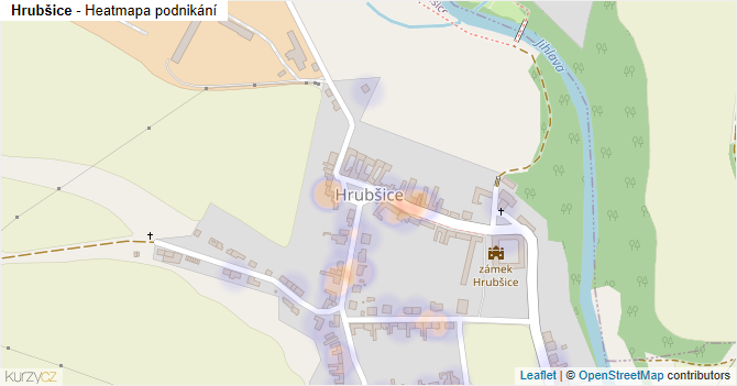 Hrubšice - mapa podnikání