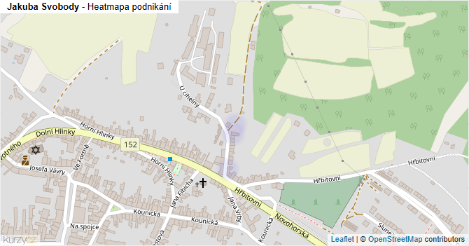 Jakuba Svobody - mapa podnikání