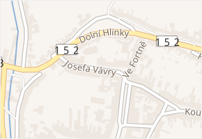 Josefa Vávry v obci Ivančice - mapa ulice