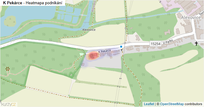 K Pekárce - mapa podnikání