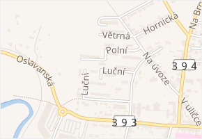 Luční v obci Ivančice - mapa ulice