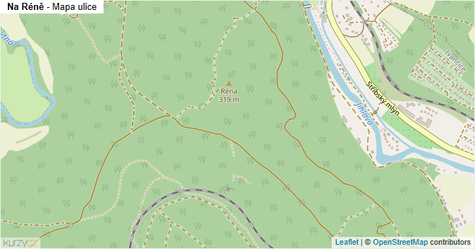 Na Réně - mapa ulice