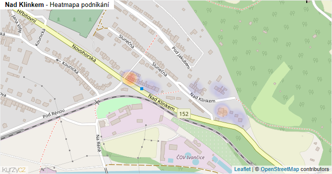 Nad Klínkem - mapa podnikání