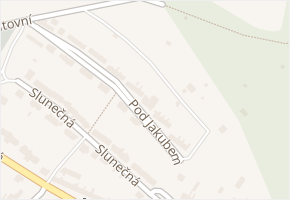 Pod Jakubem v obci Ivančice - mapa ulice