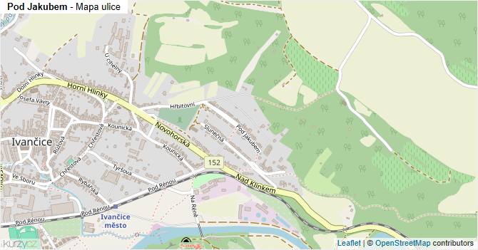 Pod Jakubem - mapa ulice