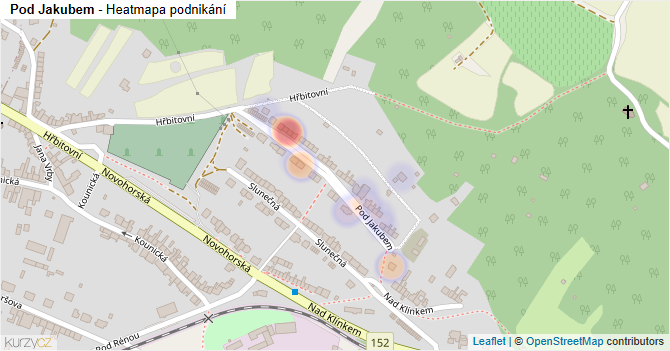 Pod Jakubem - mapa podnikání