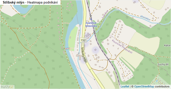 Stříbský mlýn - mapa podnikání