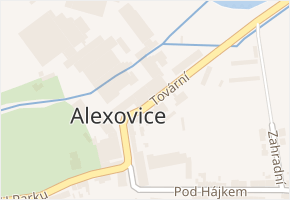 Tovární v obci Ivančice - mapa ulice