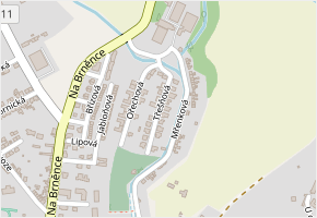 Třešňová v obci Ivančice - mapa ulice