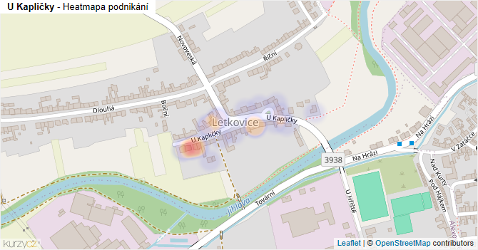 U Kapličky - mapa podnikání
