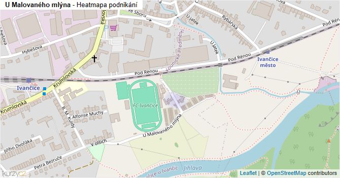 U Malovaného mlýna - mapa podnikání
