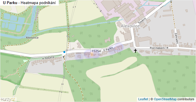 U Parku - mapa podnikání