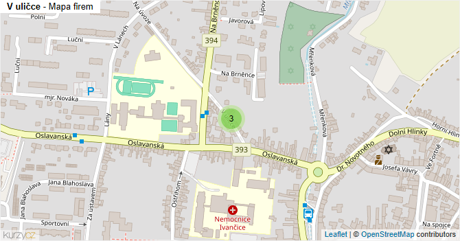 V uličce - mapa firem