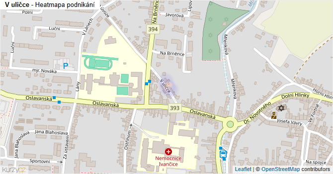 V uličce - mapa podnikání