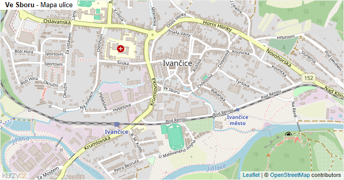 Ve Sboru - mapa ulice