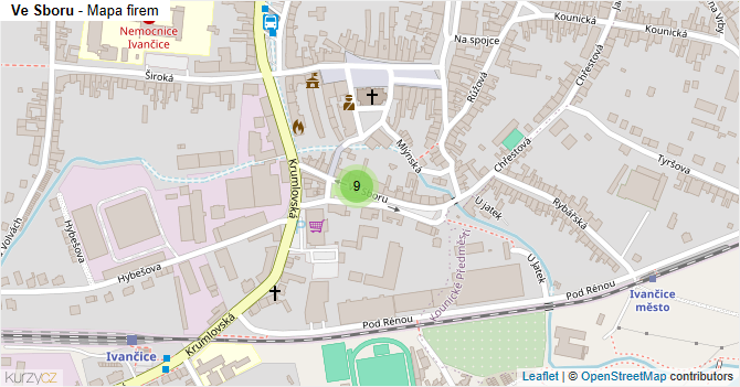 Ve Sboru - mapa firem