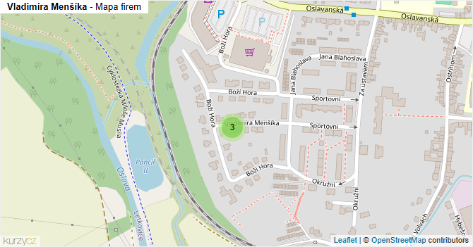 Vladimíra Menšíka - mapa firem