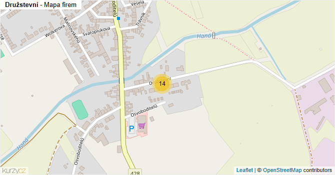 Družstevní - mapa firem