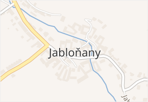 Jabloňany v obci Jabloňany - mapa části obce
