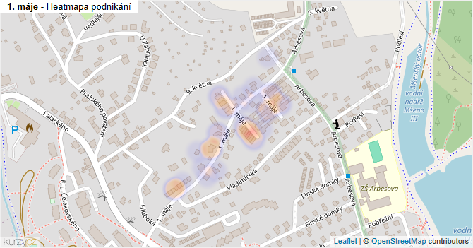 1. máje - mapa podnikání