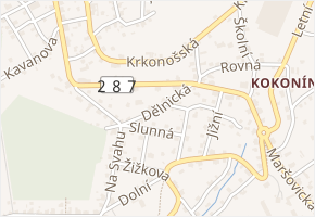 Dělnická v obci Jablonec nad Nisou - mapa ulice