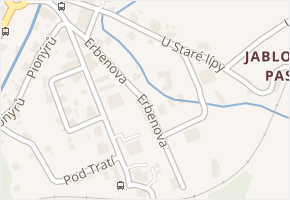Erbenova v obci Jablonec nad Nisou - mapa ulice