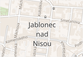 Jablonec nad Nisou v obci Jablonec nad Nisou - mapa části obce