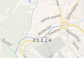 Jezdecká v obci Jablonec nad Nisou - mapa ulice