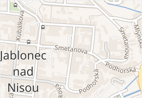 Jungmannova v obci Jablonec nad Nisou - mapa ulice