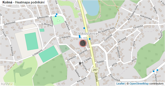Kolmá - mapa podnikání